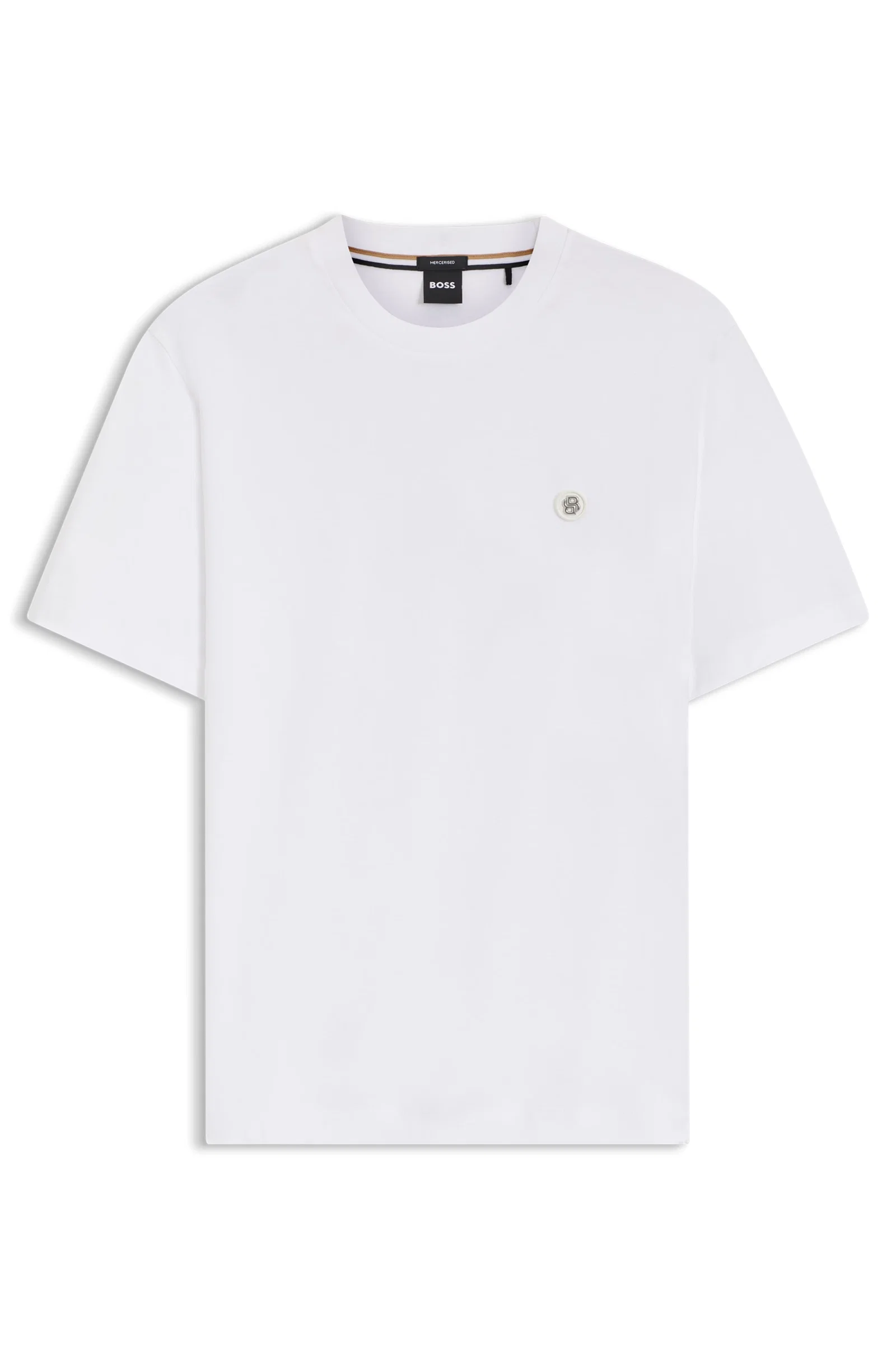 Camiseta De Algodão Mercerizado Com Monograma Double B — imagem 1