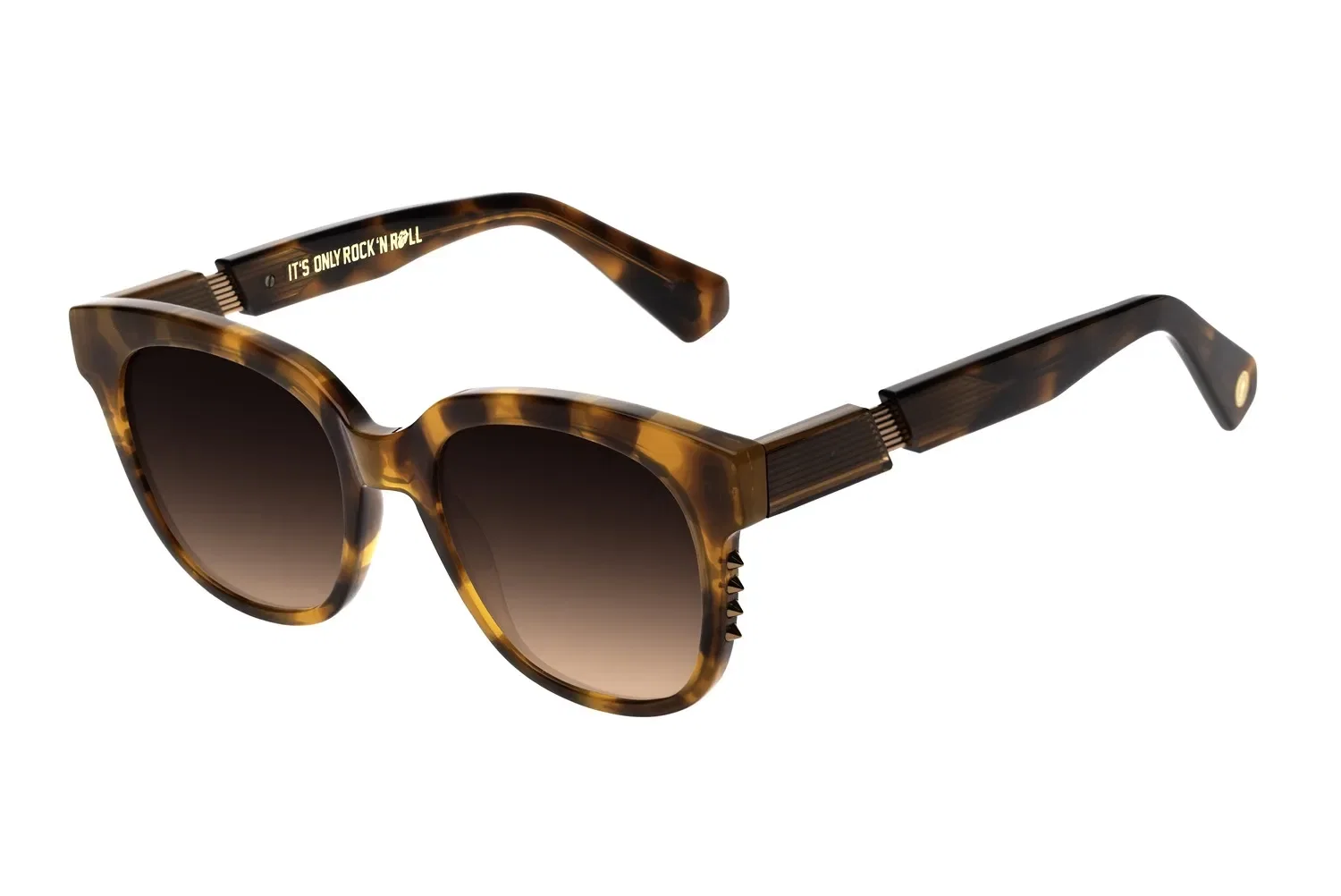 Óculos de Sol Feminino Ótica Rolling Stones Spikes Marrom — imagem 1