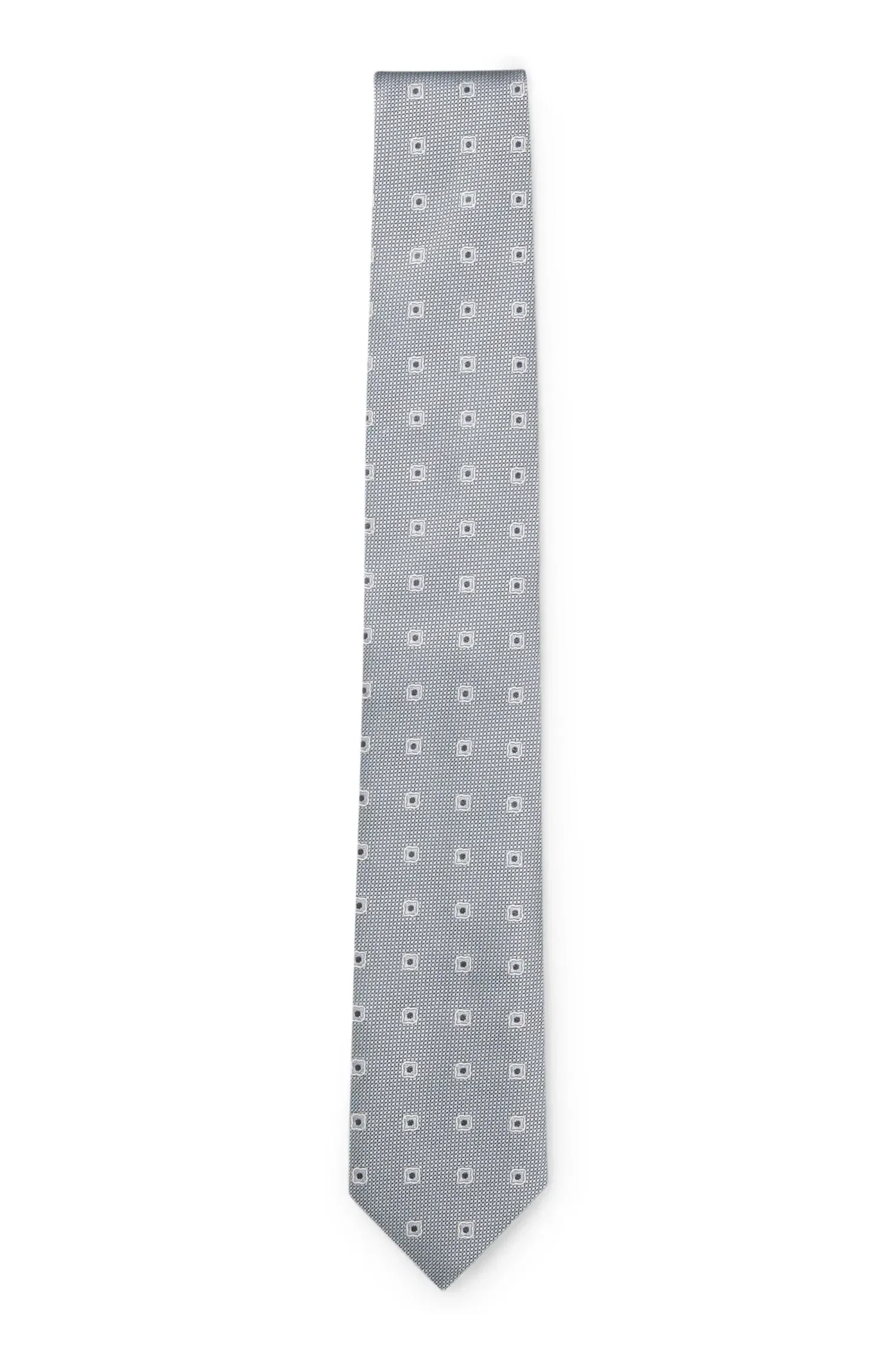 Gravata Em Jacquard De Seda Com Micropadrão