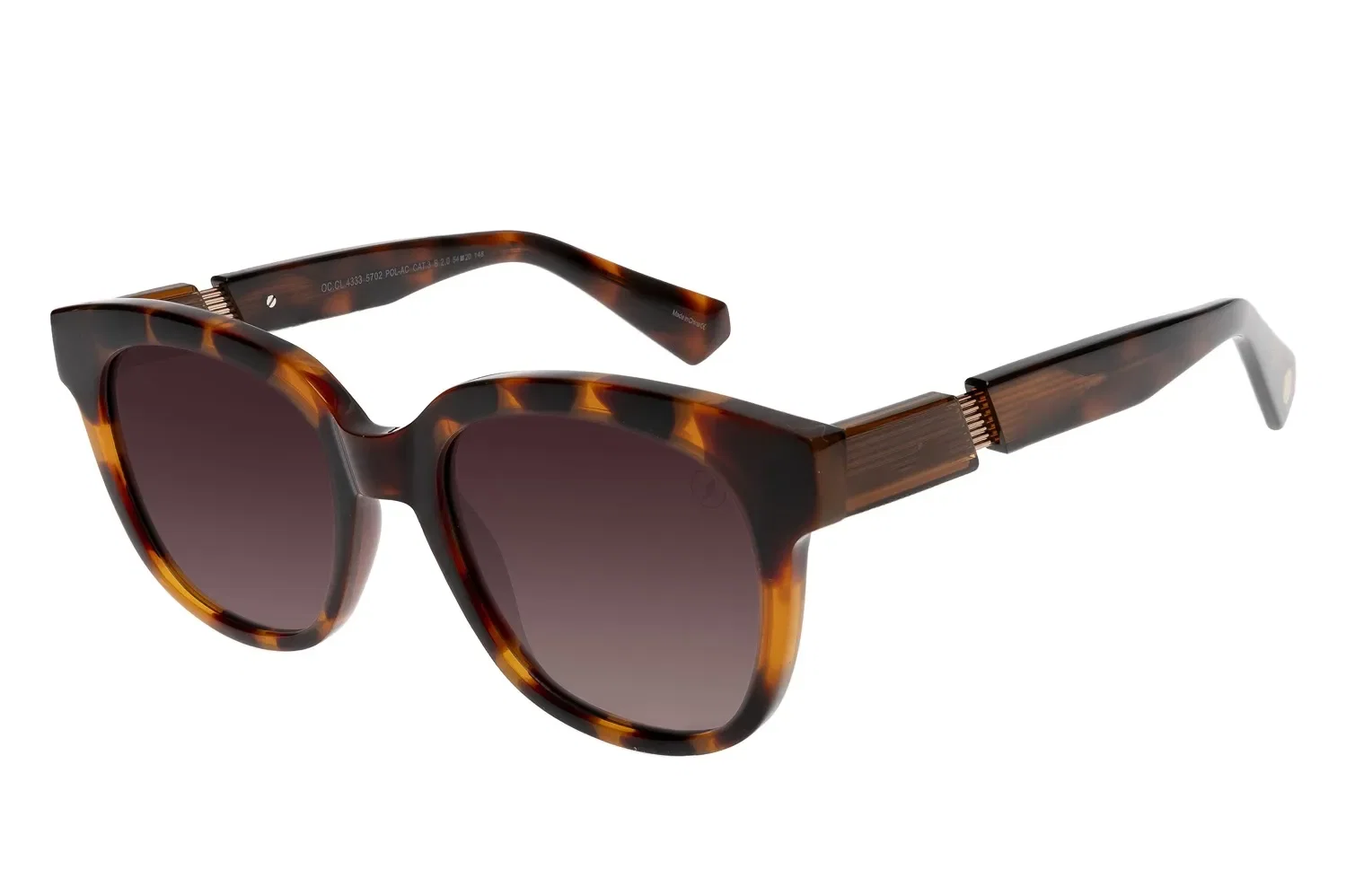 Óculos de Sol Feminino Chilli Beans Redondo Degradê Marrom — imagem 1