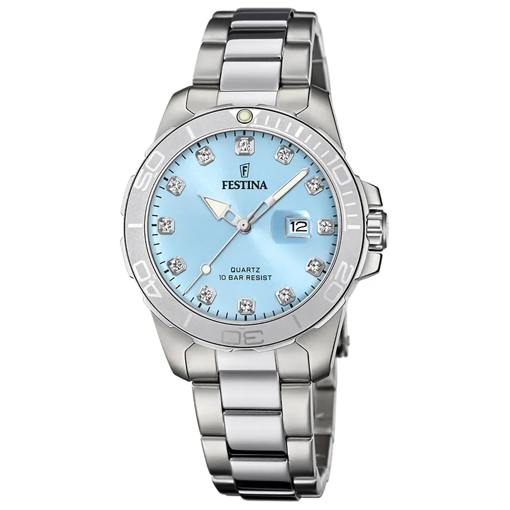 Relógio Festina Feminino Aço Prateado