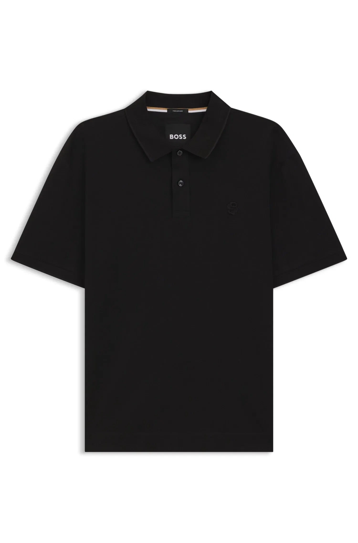 Polo Em Piqué De Algodão Com Monograma Double B