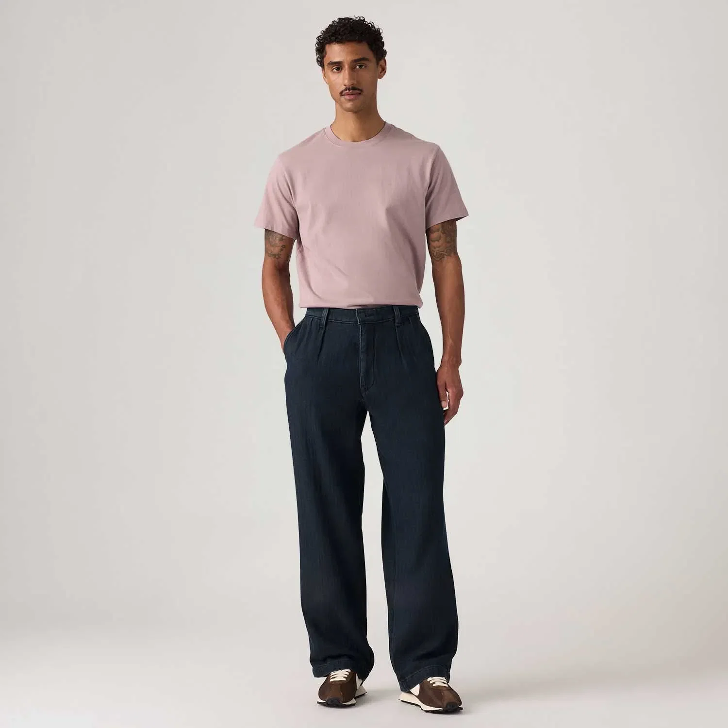 Calça Levi's® Chino XX Baggy Pleated Azul Marinho