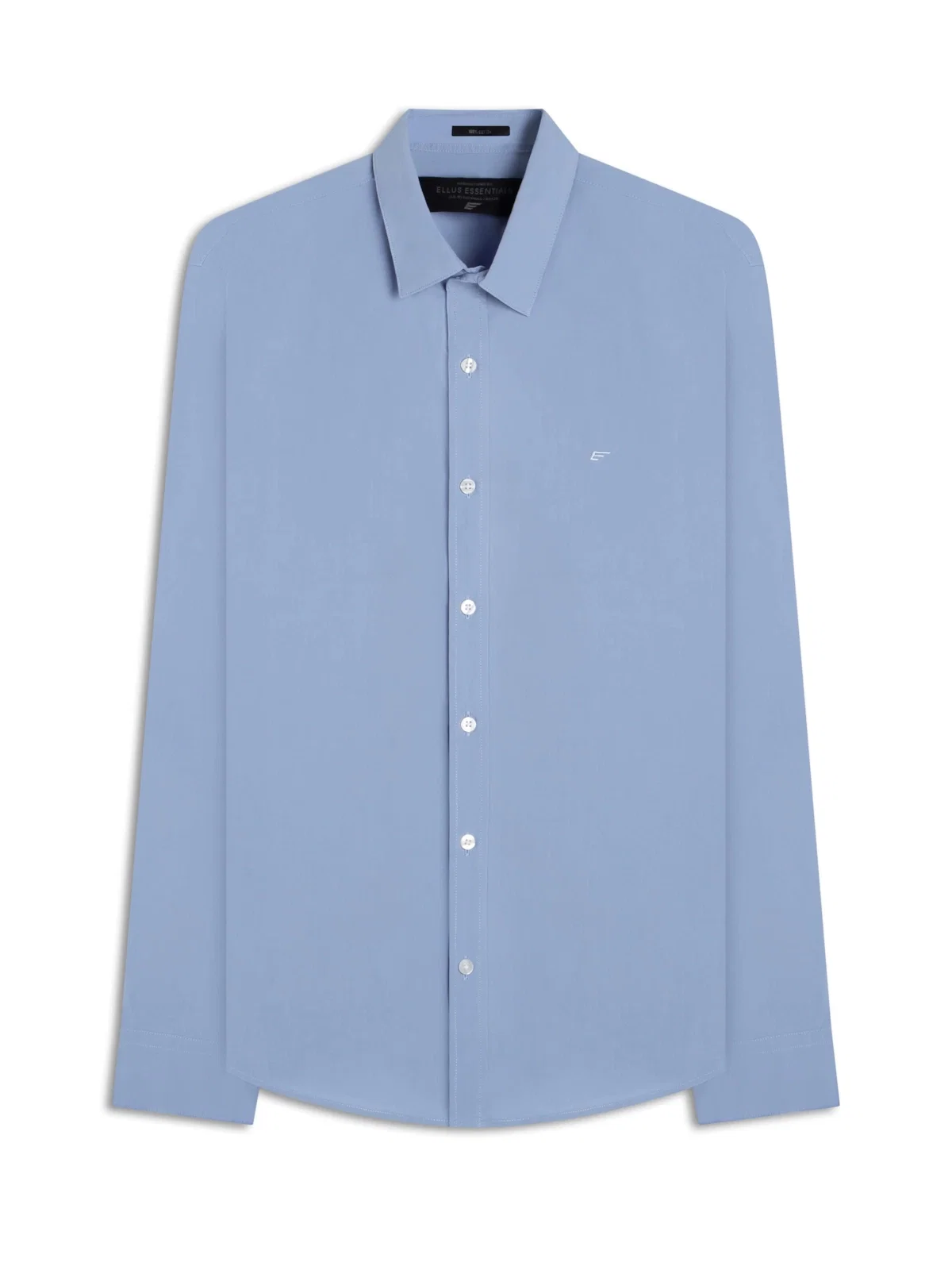Camisa Tricoline Garment Dye Azul Chofer — imagem 1