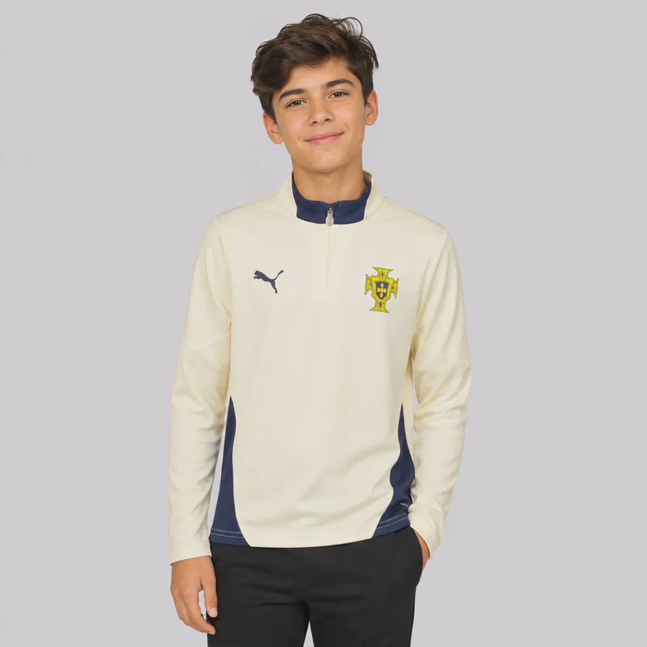 Blusão Puma Portugal Treino Zip Top Infantil