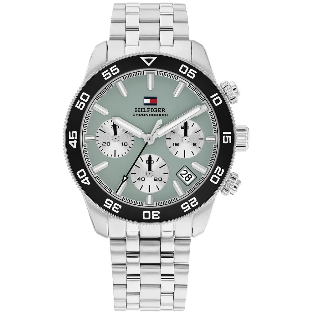 Relógio Tommy Hilfiger TH85 Cronograph Masculino em Aço Prateado 1710745