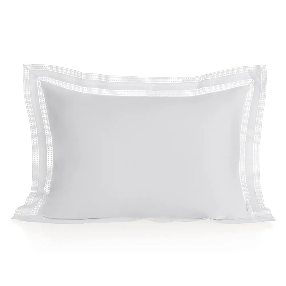 Fronha avulsa 300 fios Cetim Romana Branco