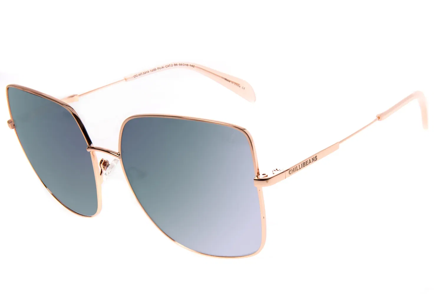 Óculos de Sol Feminino Chilli Beans MT Banhado A Ouro Rosé — imagem 1