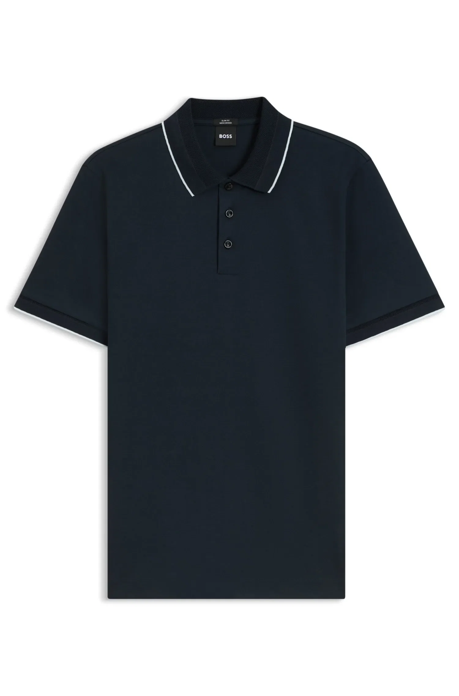 Polo Slim Fit Em Algodão Mercerizado — imagem 1