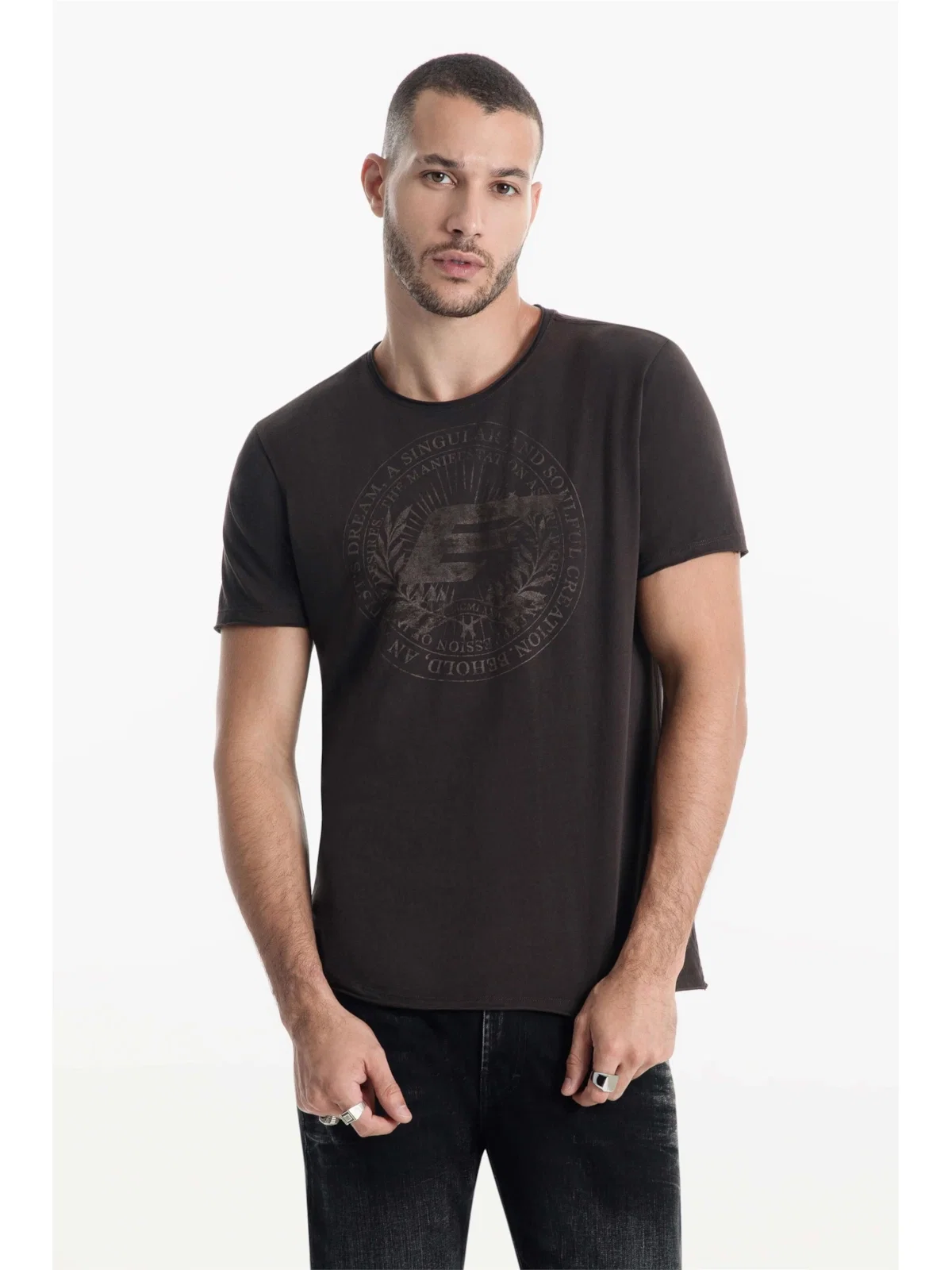 T-Shirt Cotton Pima Singular Classic Dark Brown — imagem 1