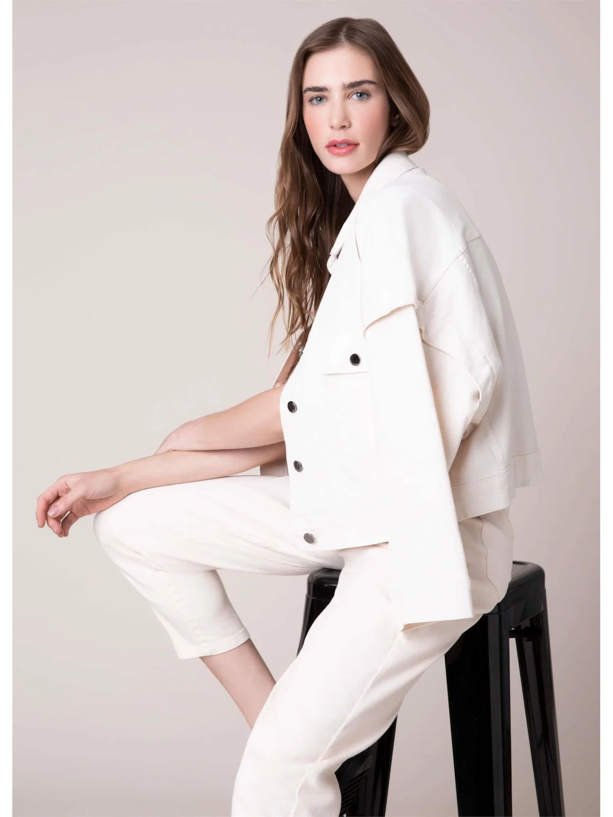 Jaqueta Color Oversized Off White — imagem 1
