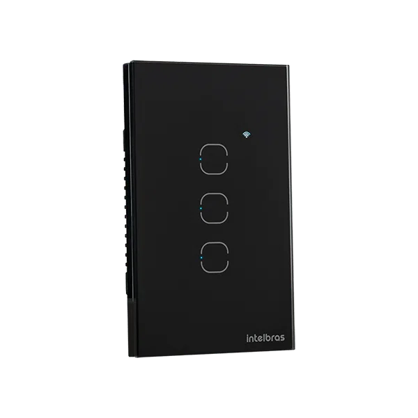 Interruptor Inteligente Zigbee Touch 3 Botões EIZ 1003 Preto Intelbras