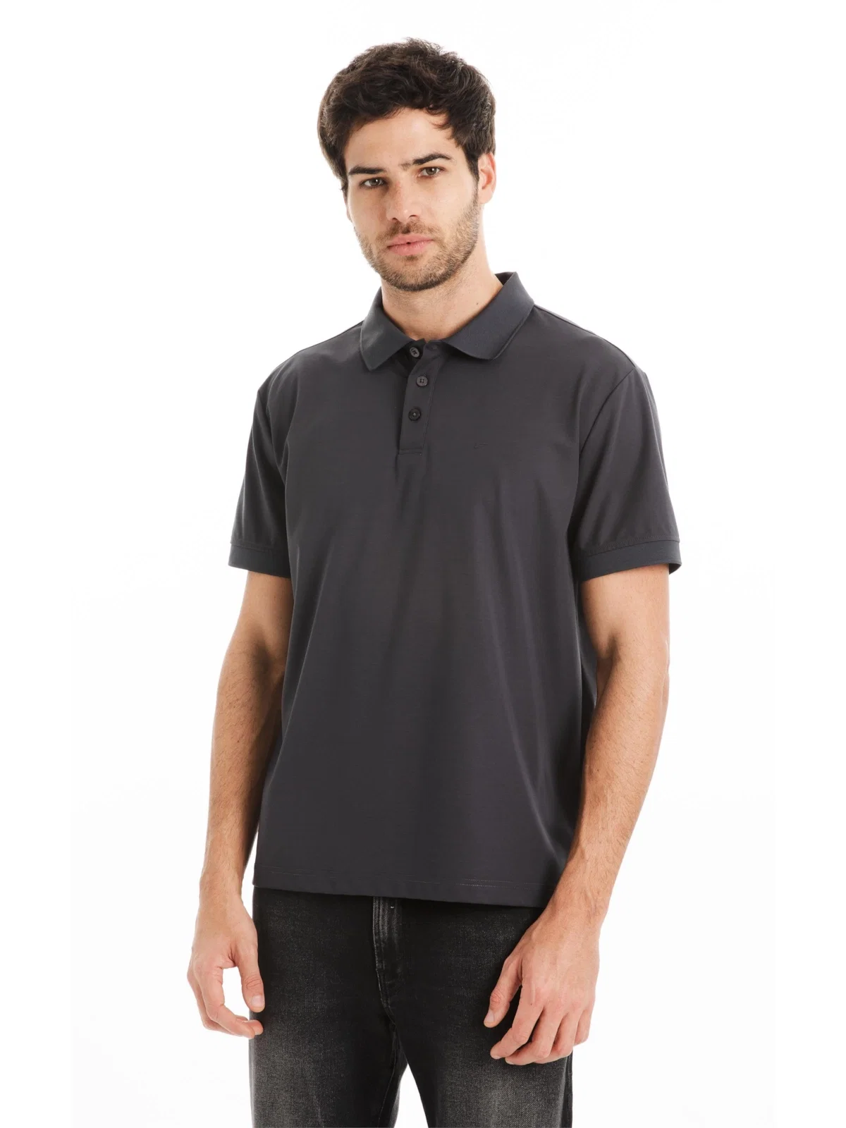 Polo Jersey Tech Classic Mc Grafite