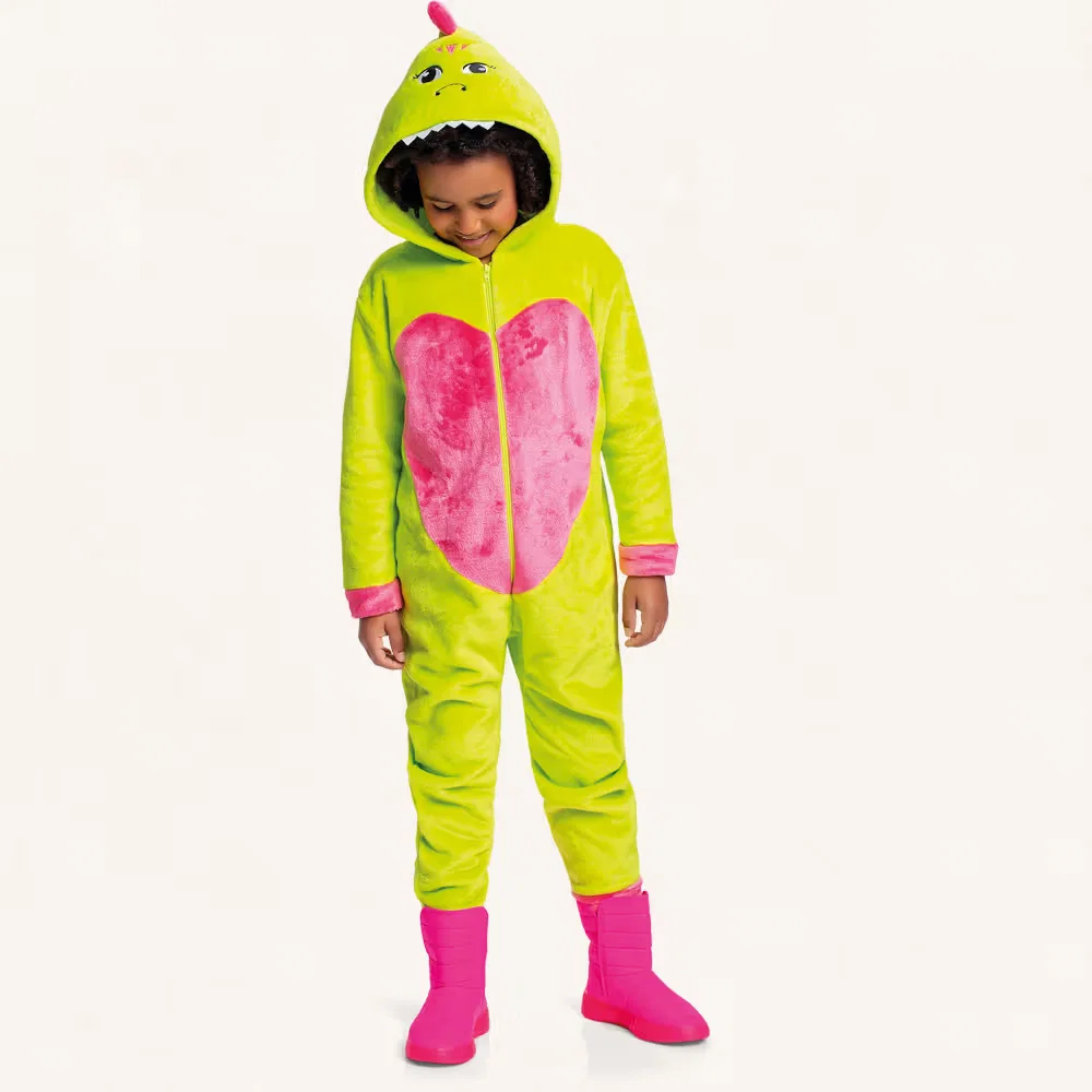 Kigurumi dinossauro em fleece — imagem 1
