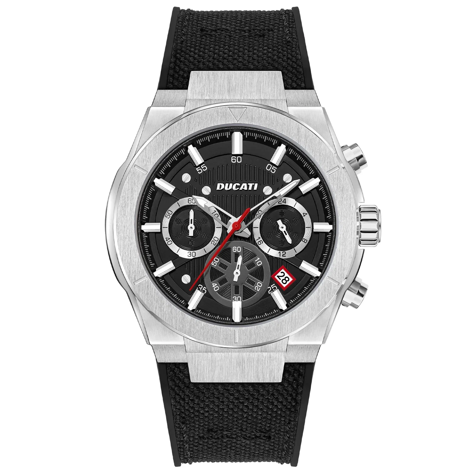 Relógio Ducati DT004 Masculino Silicone e Nylon Preto DTWGO0000902 — imagem 1