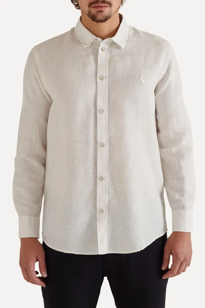 Camisa Ml Co Linho Fil A Fil