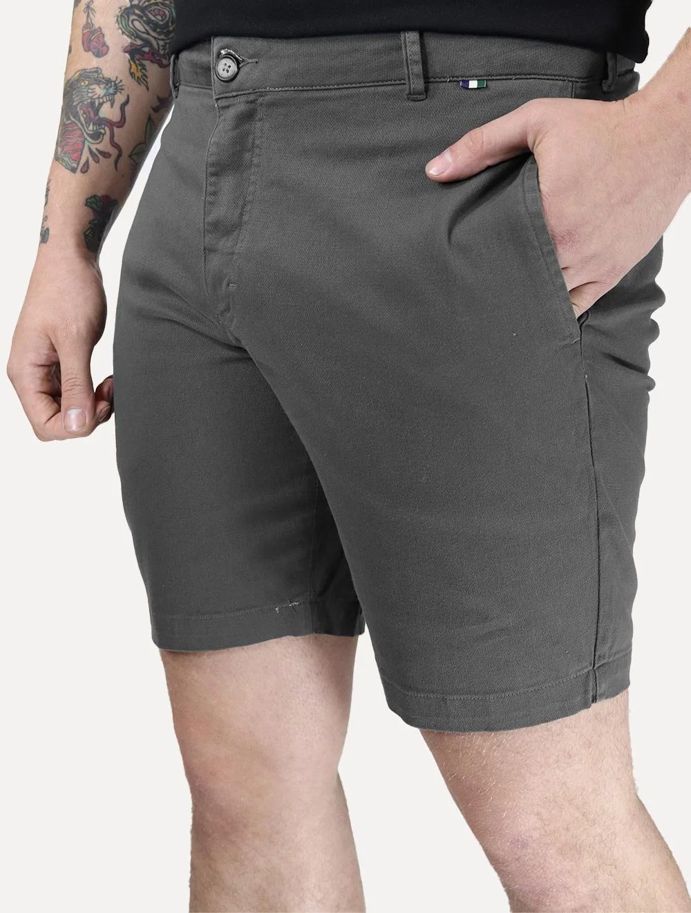 Bermuda Reserva Masculina Chino Casual Rio Chumbo