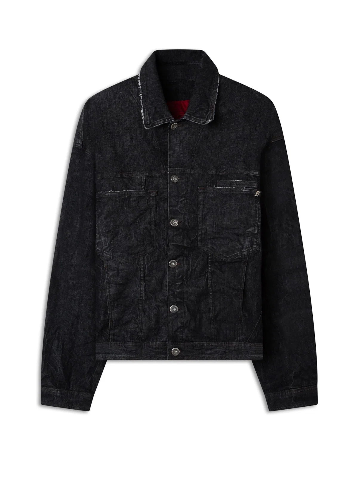Jaqueta Ocean Elastic Vintage Lav.Black Com Resina — imagem 1