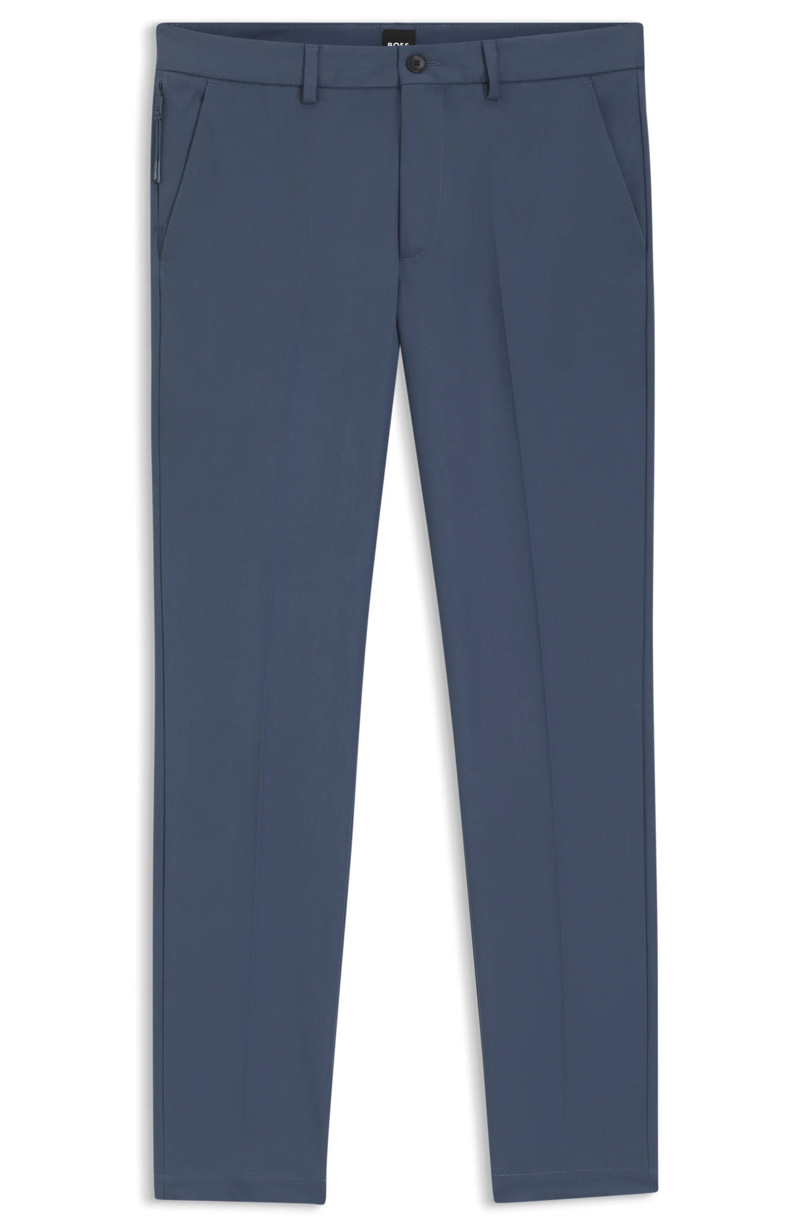 Calça Slim Fit Em Mistura De Algodão E Elastano