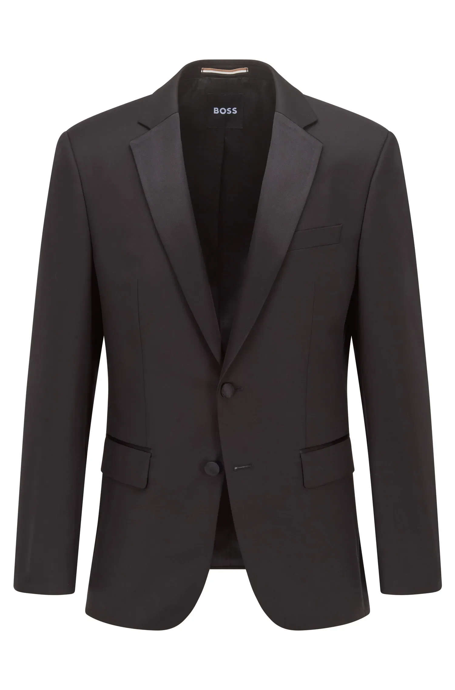 Blazer De Smoking Em Sarja De Lã Virgem — imagem 1