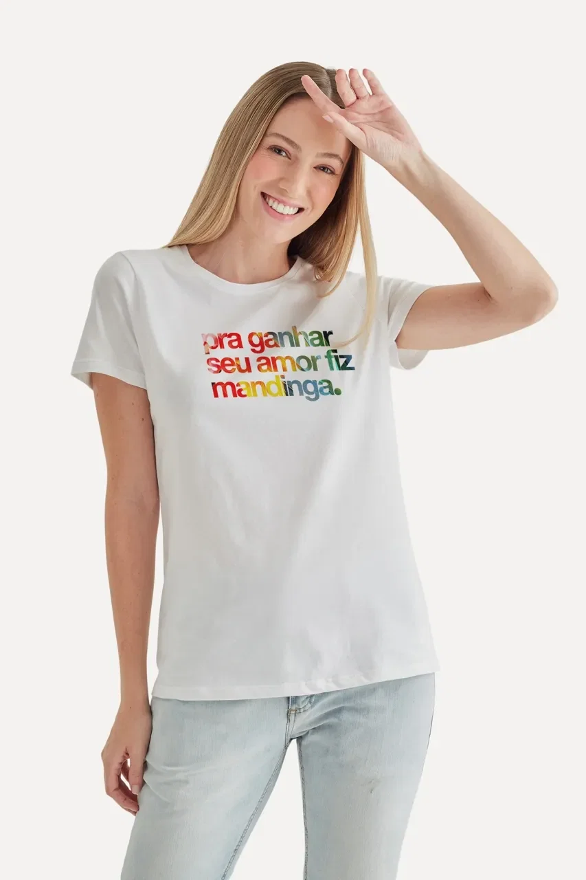 Camiseta Feminina Zeca Fiz Mandinga — imagem 1