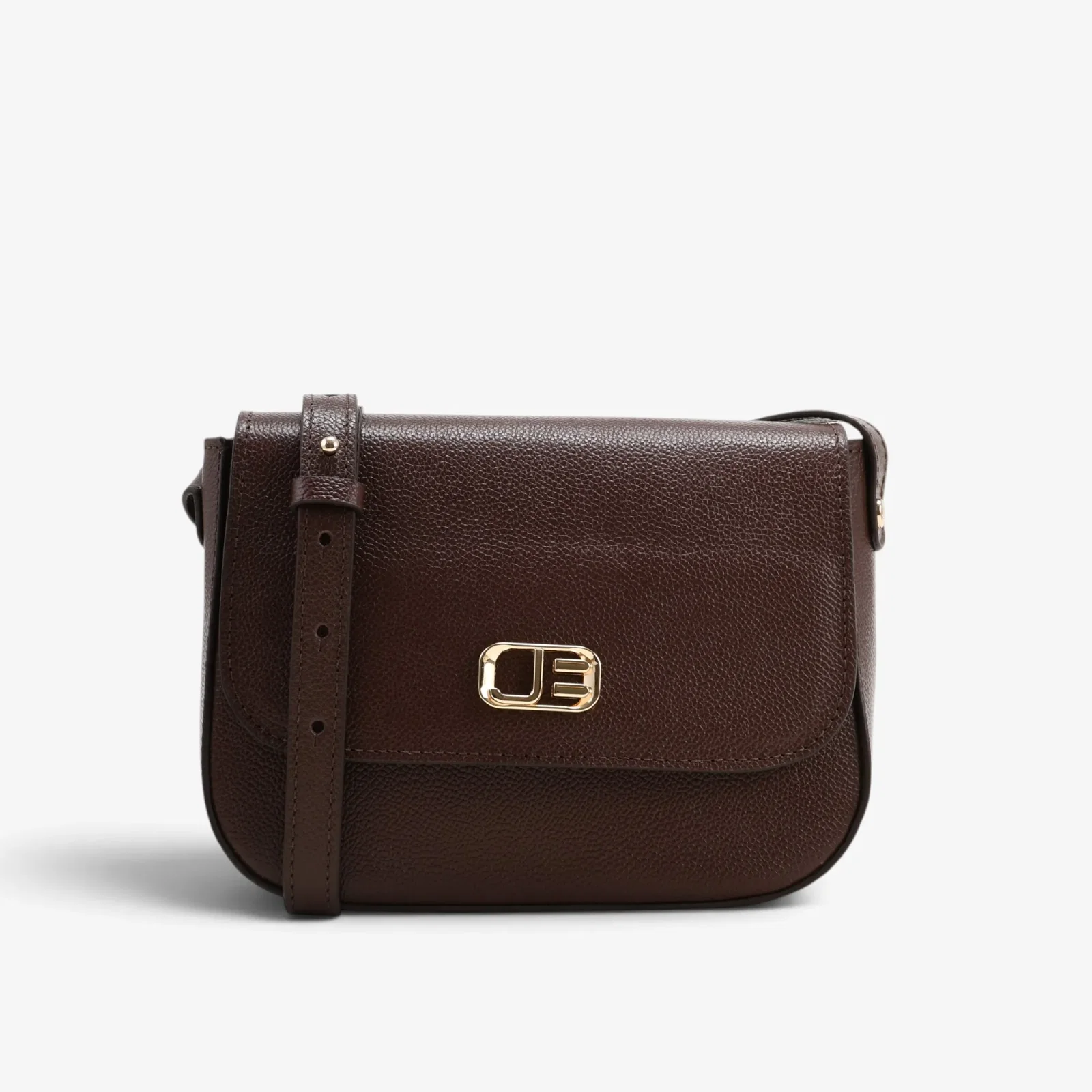 Bolsa Transversal Marrom Café Couro