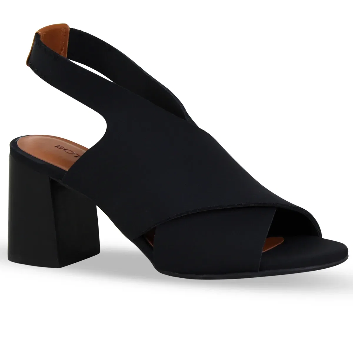 Sandália Sense Lycra Preto