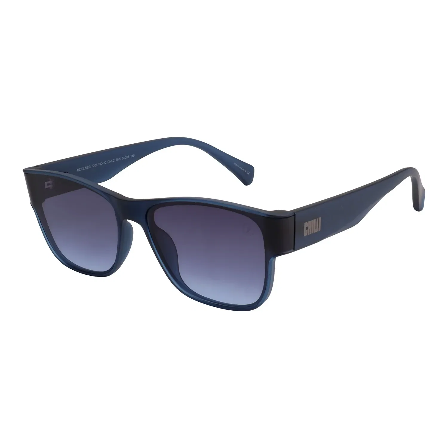 Óculos de Sol Feminino Bended Lenses Quadrado Degradê Azul