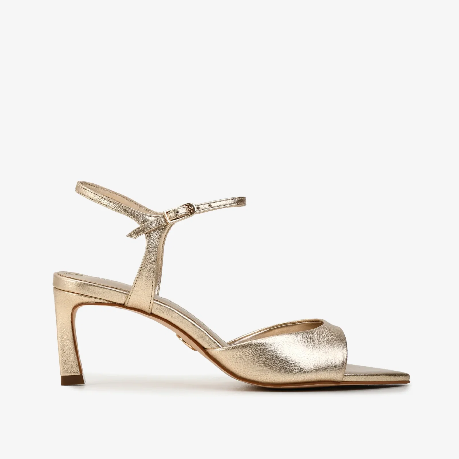 Sandália Metal Ouro Champagne Couro — imagem 1