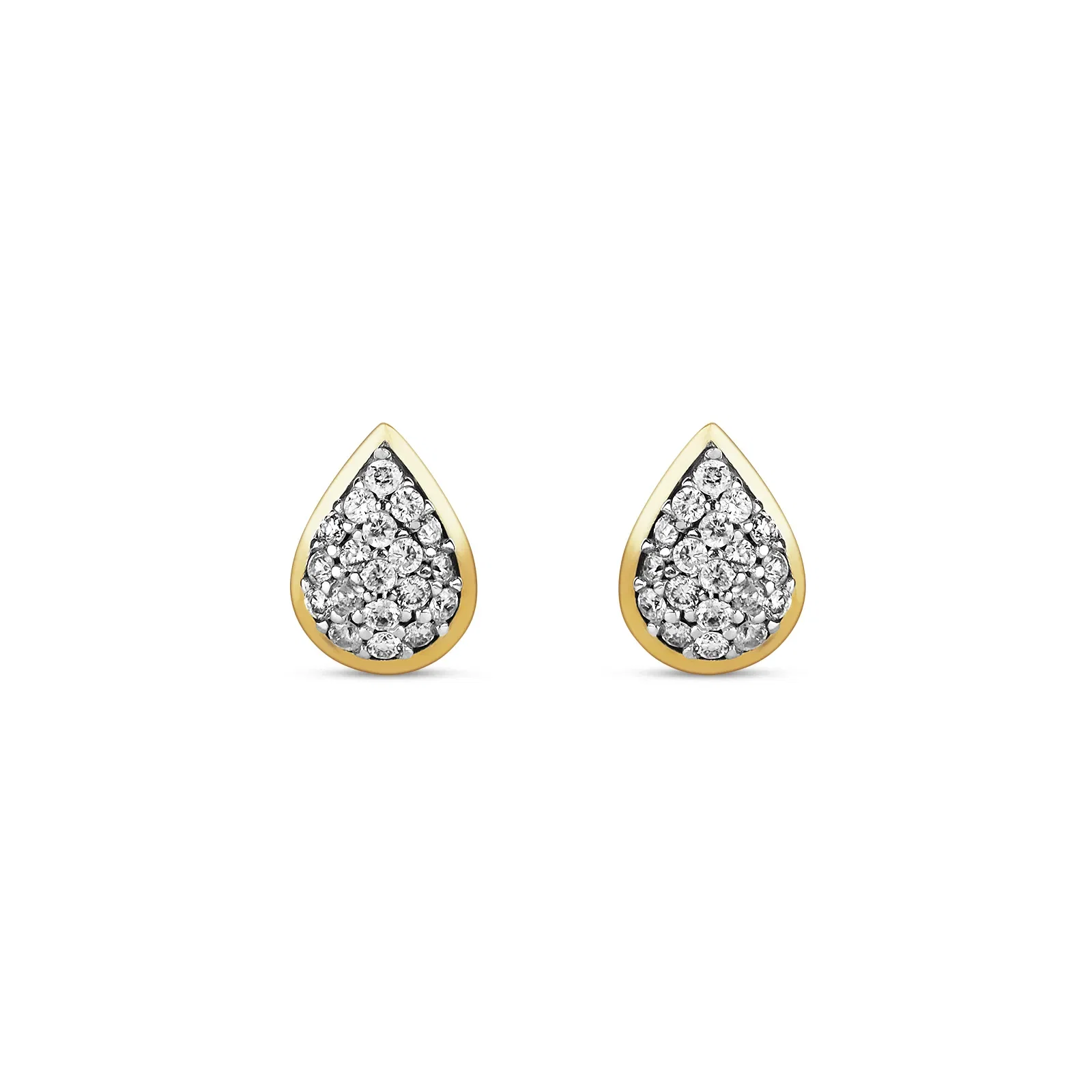 Brinco Gota Icona em Ouro Amarelo 18k com Diamantes, 0,19ct — imagem 1
