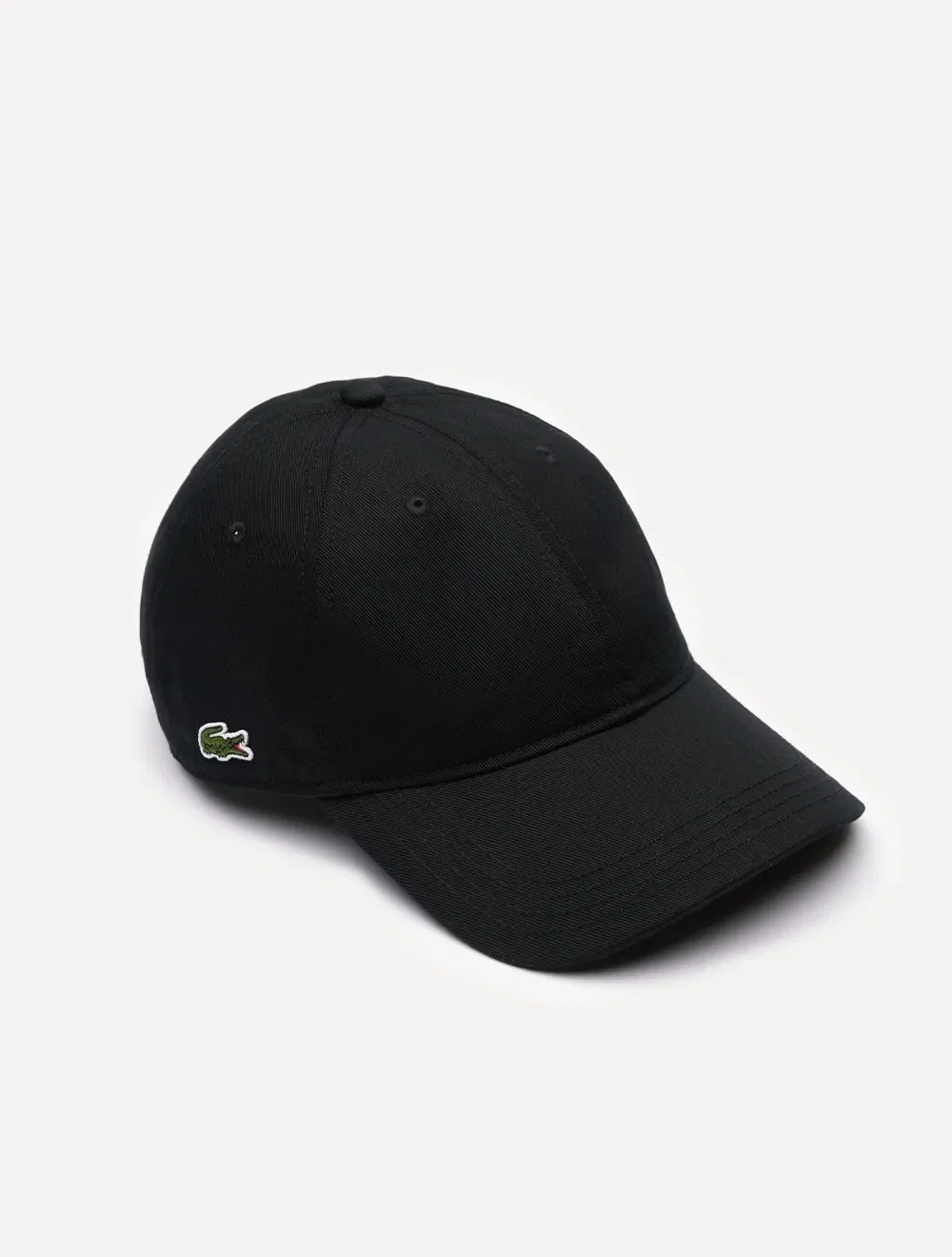 Boné Lacoste Masculino Casual Sarja Croco Preto