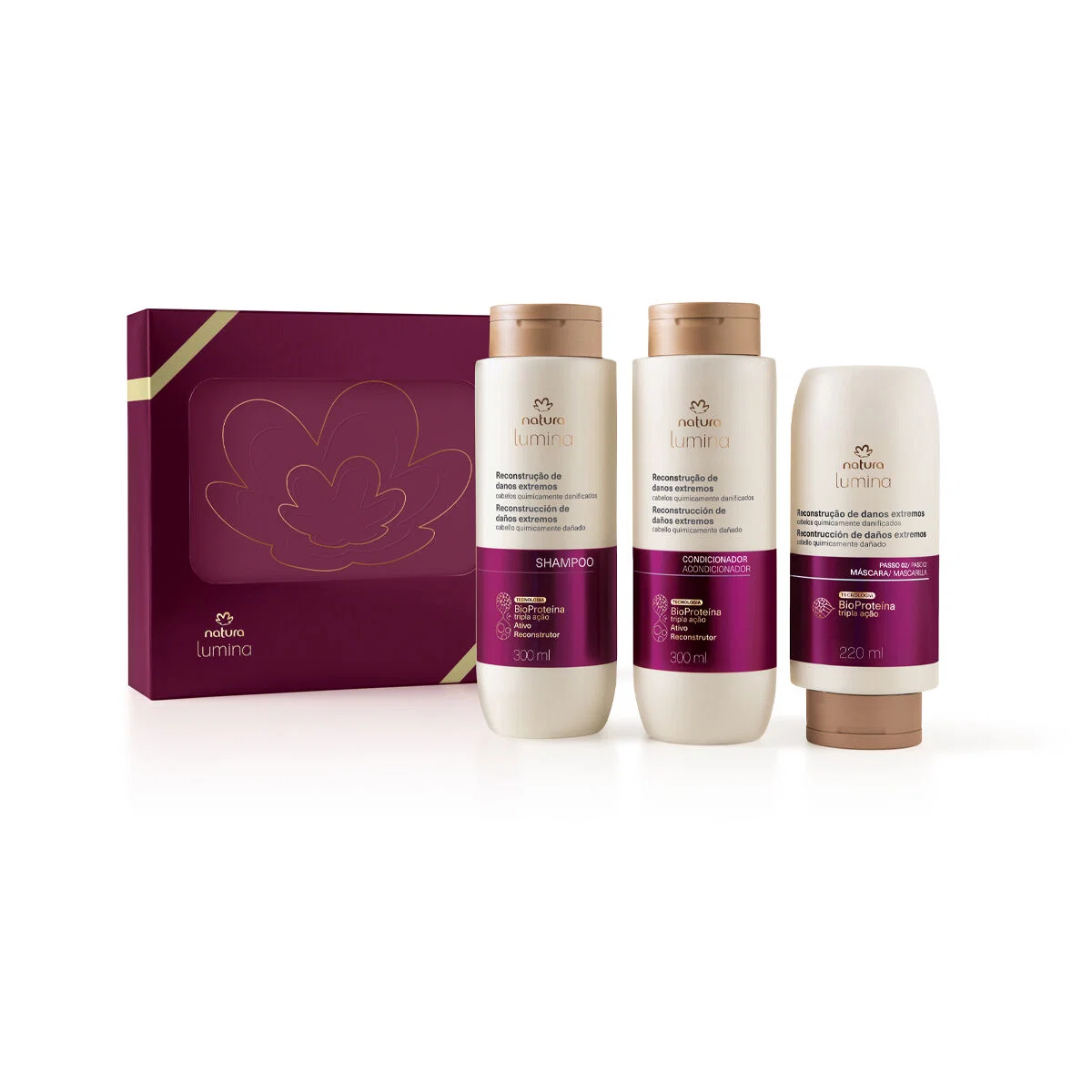 Presente Natura Lumina Reconstrução (3 produtos) — imagem 1