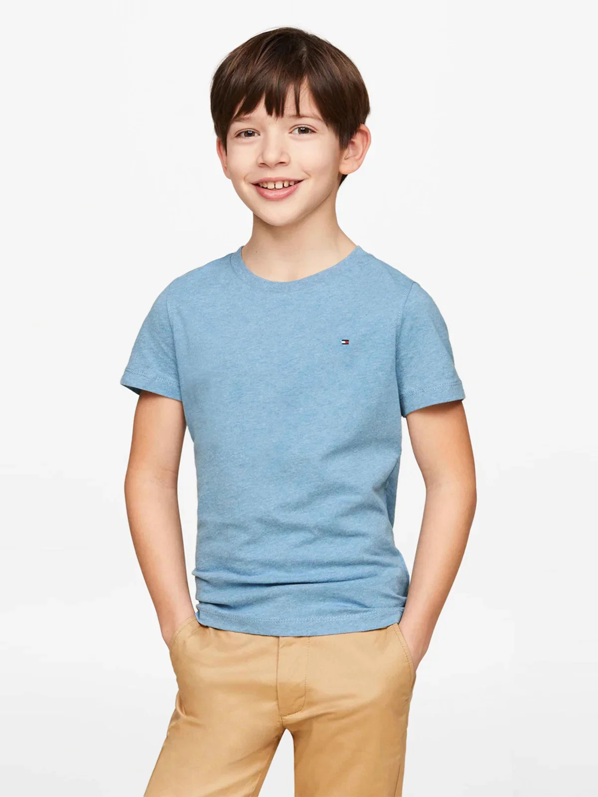Camiseta Sólida Infantil Tommy Hilfiger — imagem 1