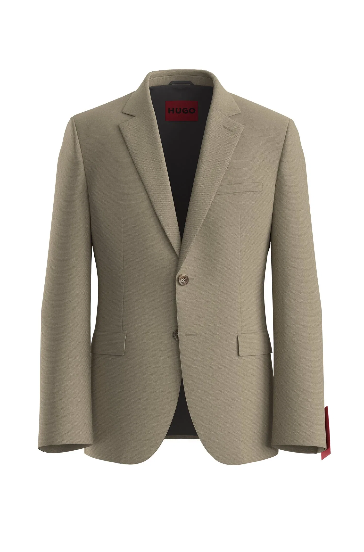 Blazer Extra Slim Fit De Lã Elástica