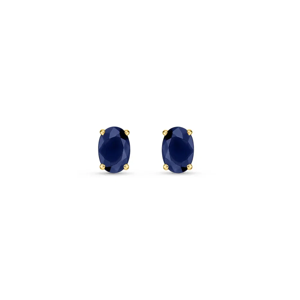 Brinco Cores em Ouro Amarelo 18k com Safira Azul — imagem 1