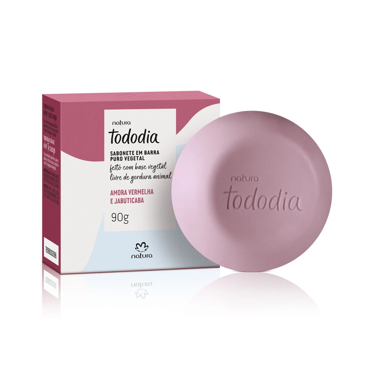Sabonete em Barra Puro Vegetal Tododia Amora Vermelha e Jabuticaba 90 g