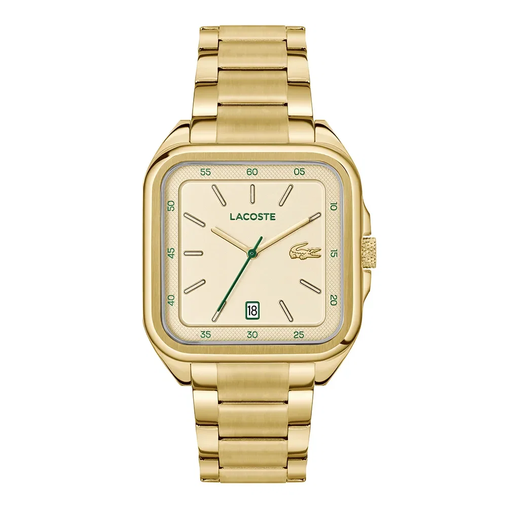 Relógio Lacoste 12 12 UP Masculino em Aço Dourado 2011462