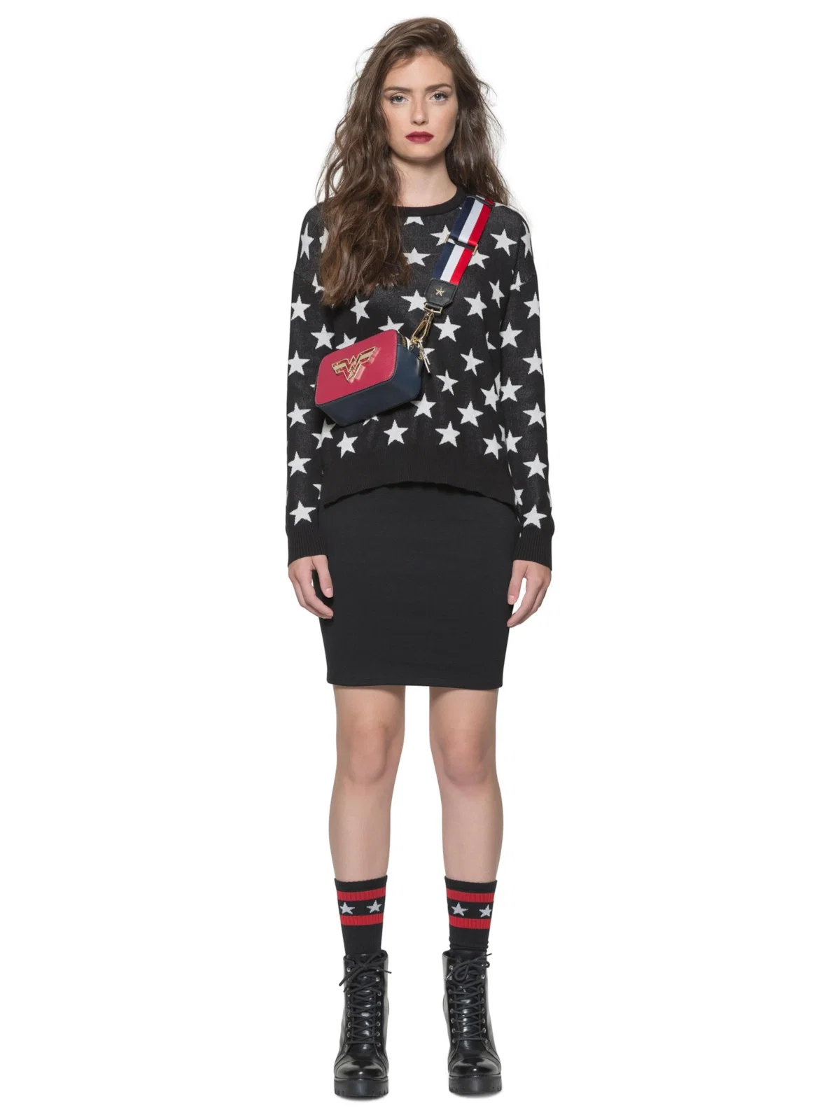 Tricot Co. Star Side Opening Preto — imagem 1
