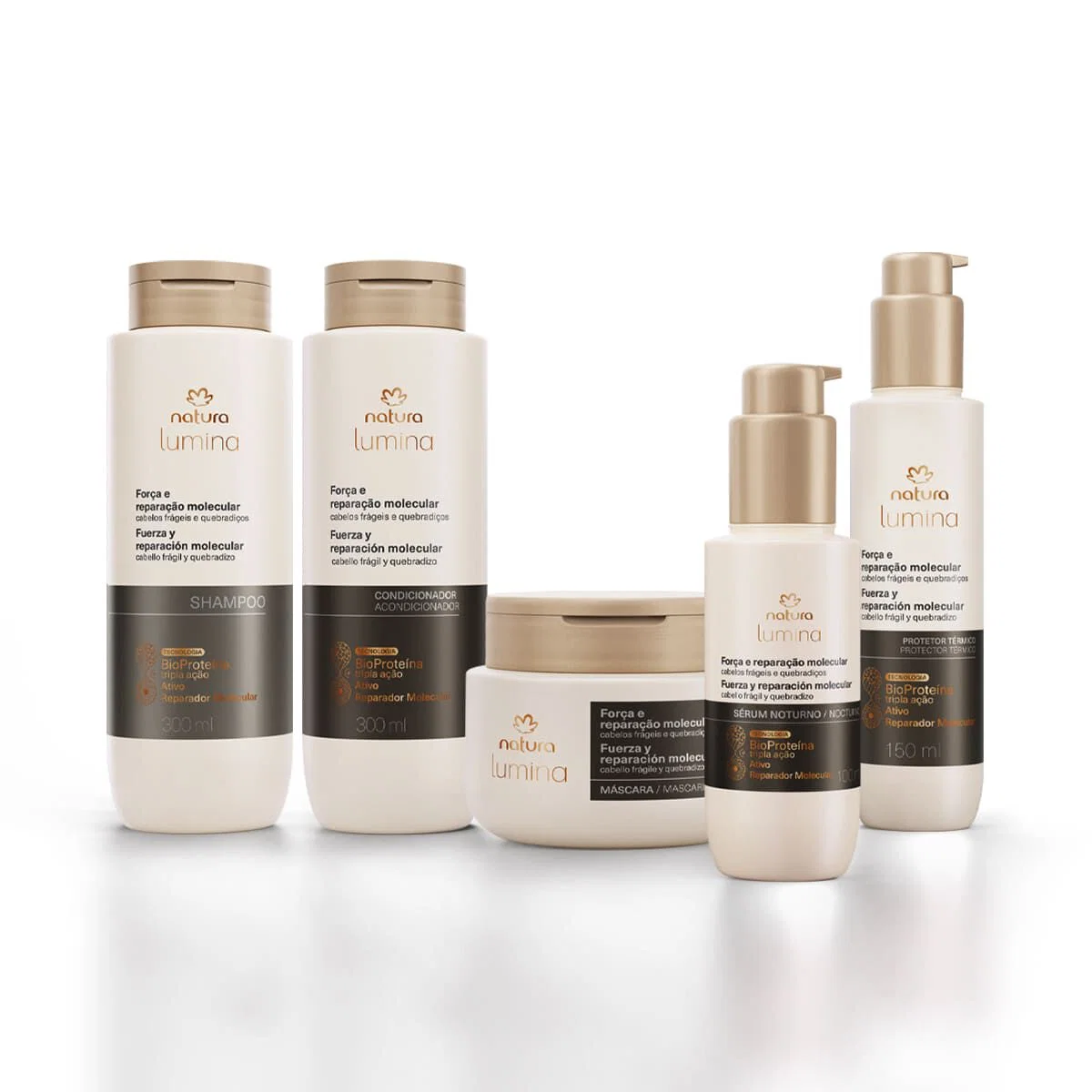 Kit Completo Lumina Força e Reparação Molecular (5 produtos) — imagem 1