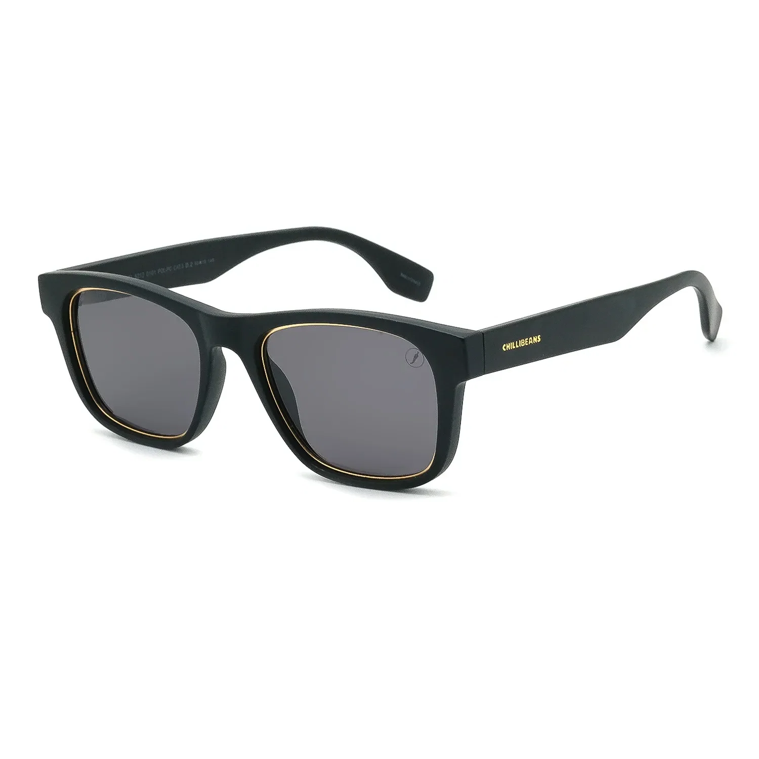 Óculos de Sol Feminino Chilli Beans Quadrado Polarizado Preto