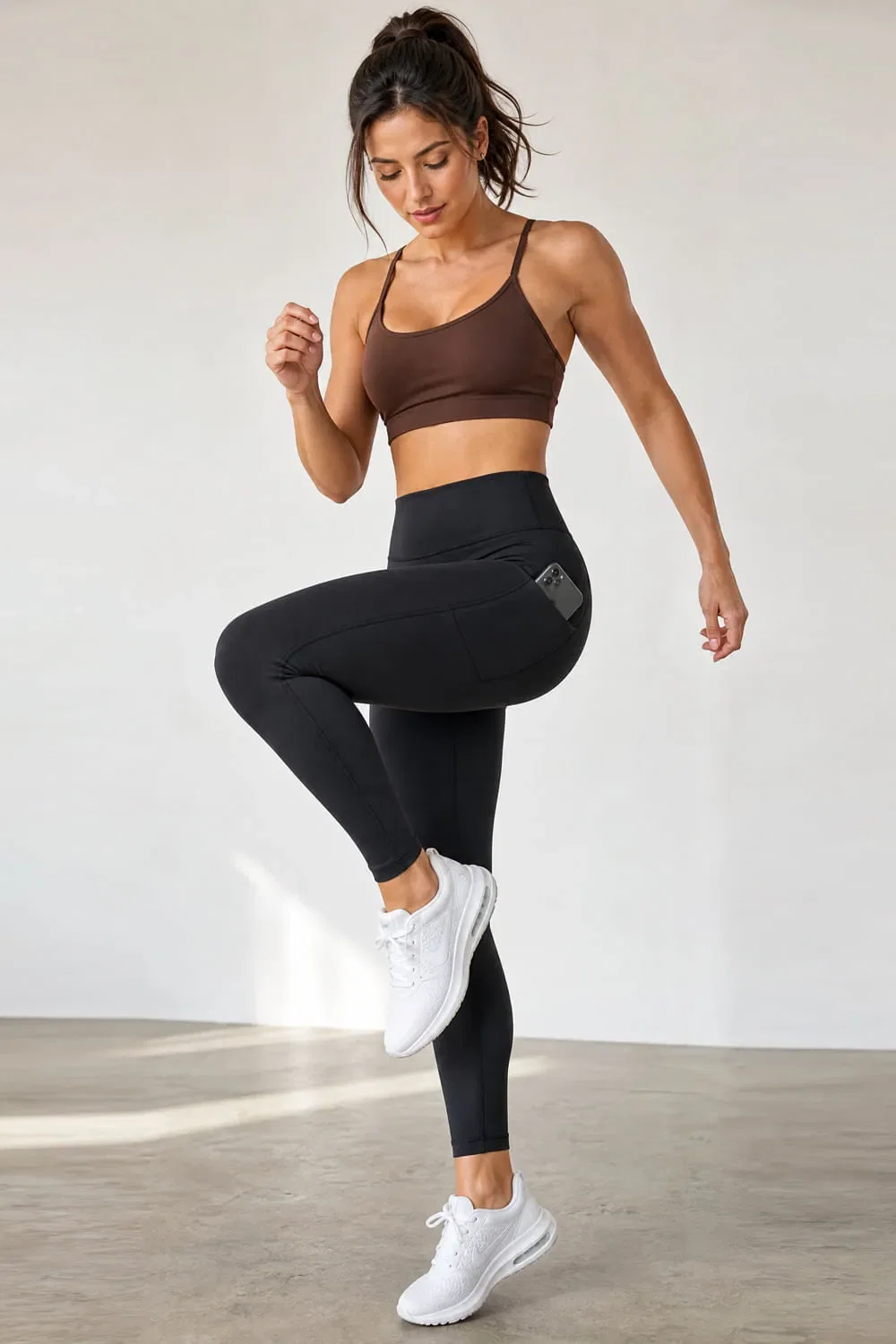 Calça Legging Fitness Com Bolso Polo Wear Preto