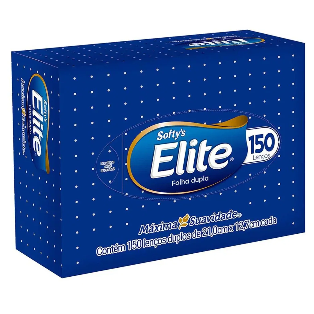 Lenços de Papel Softy's Elite 150 Unidades