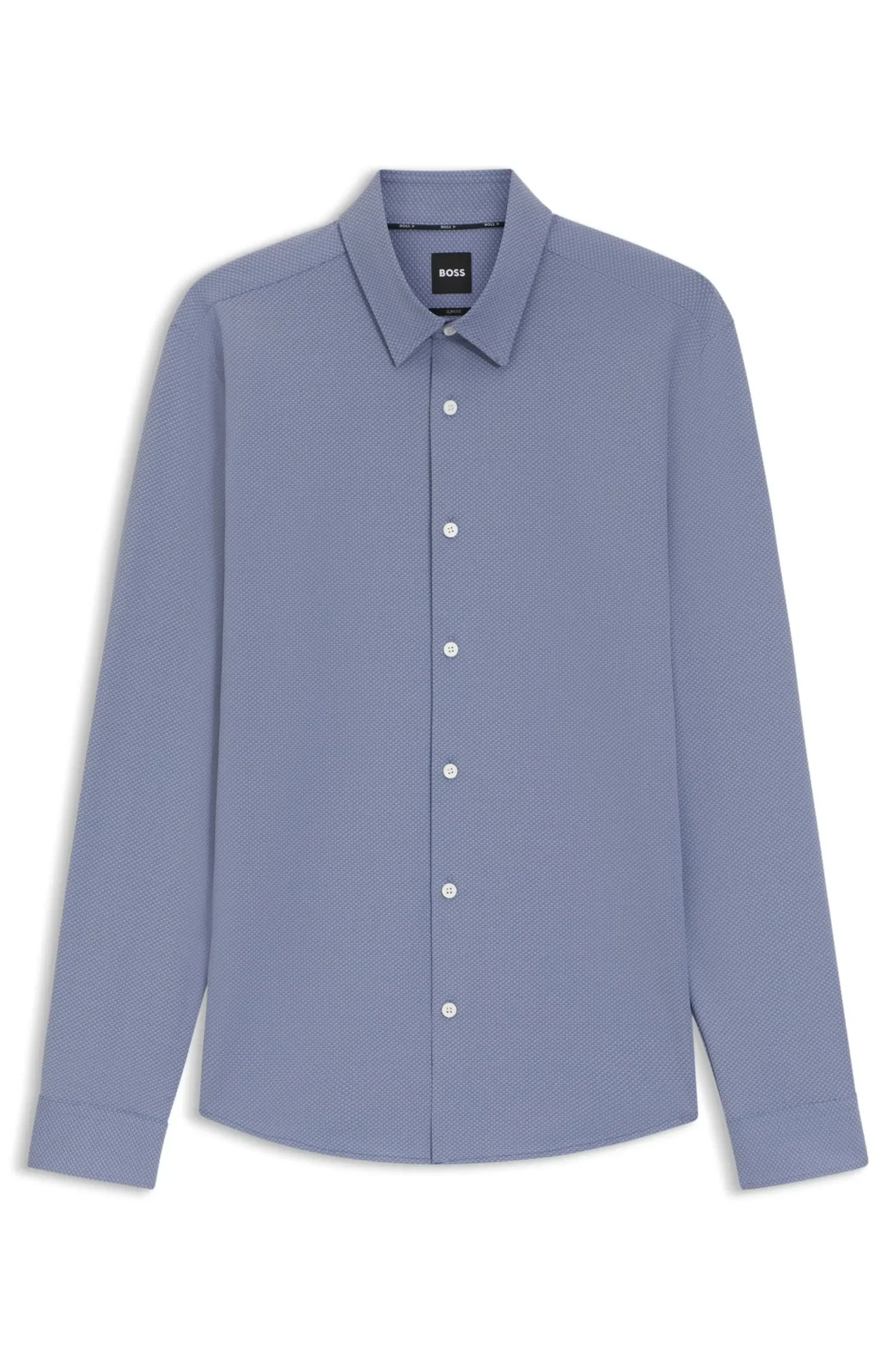 Camisa Slim Fit em jacquard italiano — imagem 1