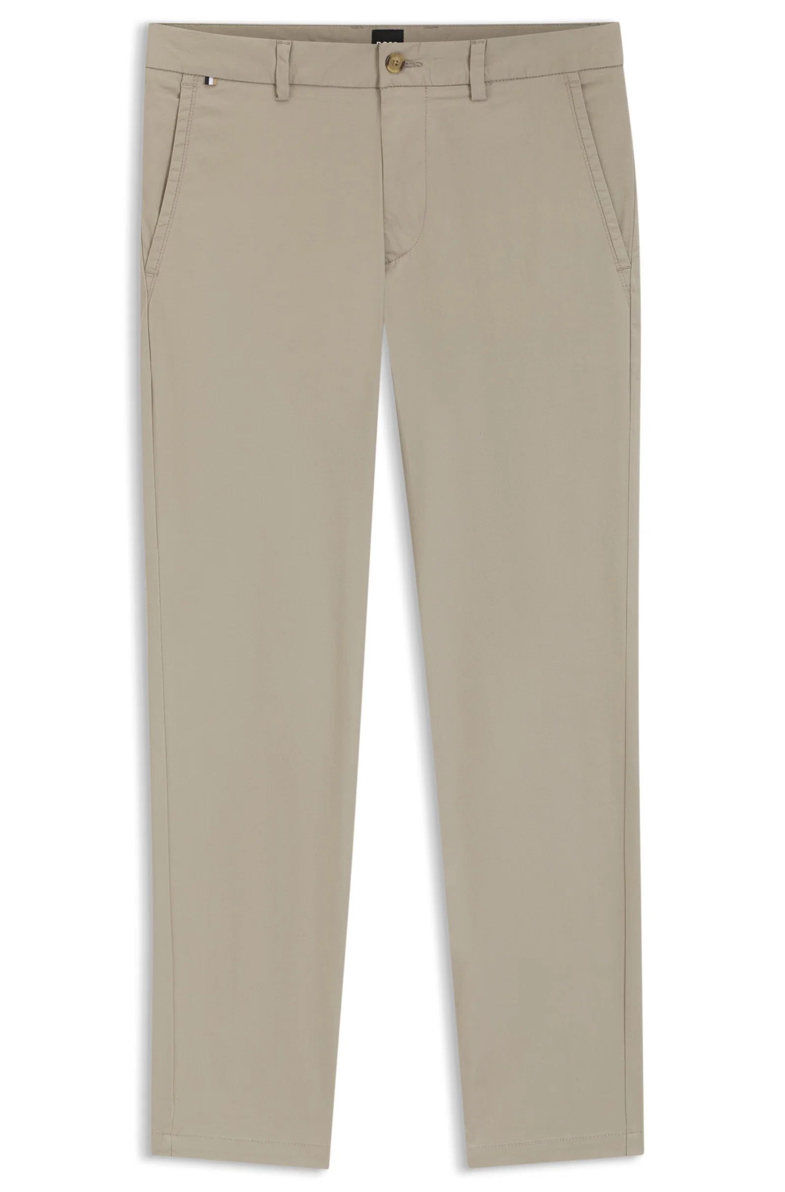 Calça Slim Fit Em Algodão
