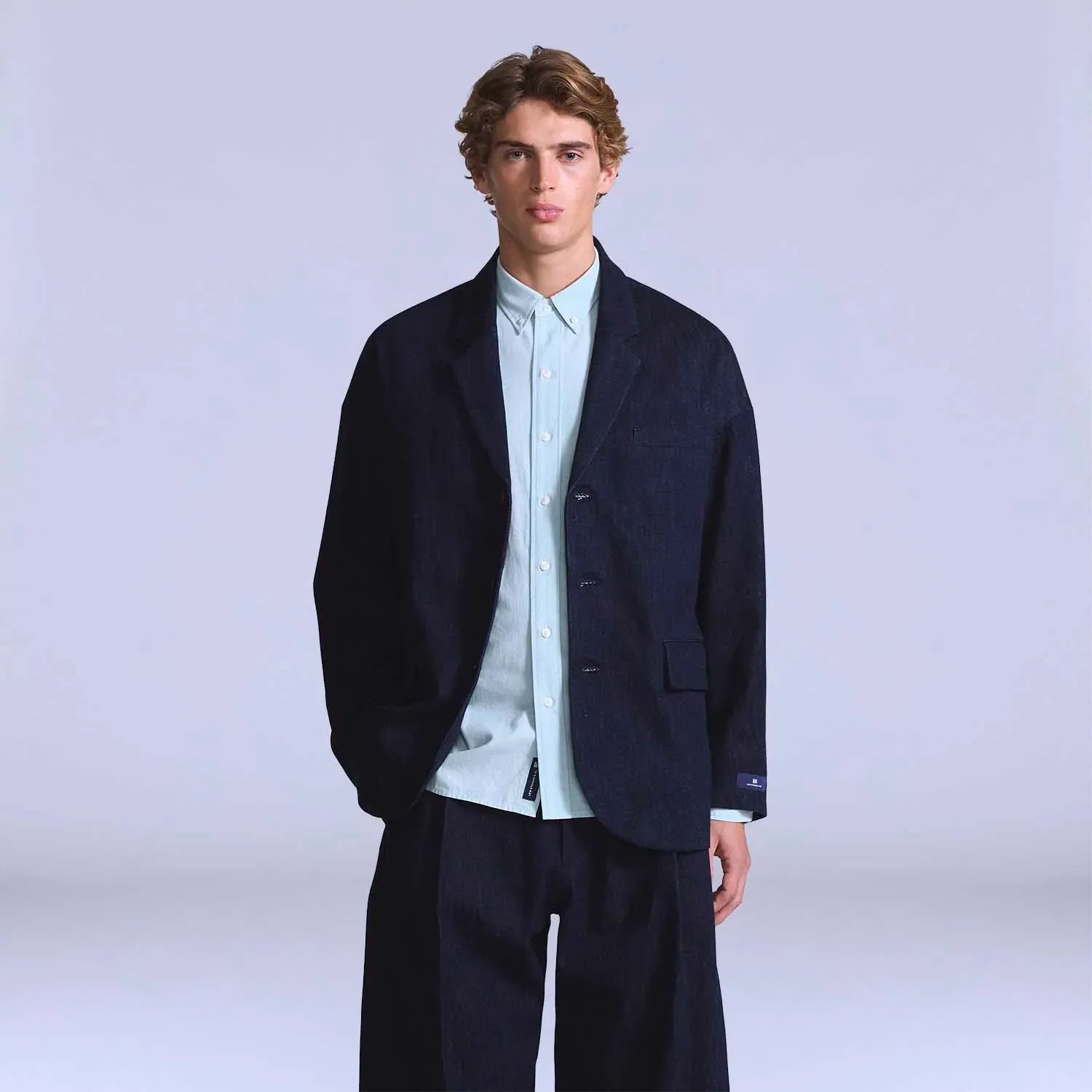 Blazer Jeans Levi's® Blue Tab Unstructured Lavagem Escura