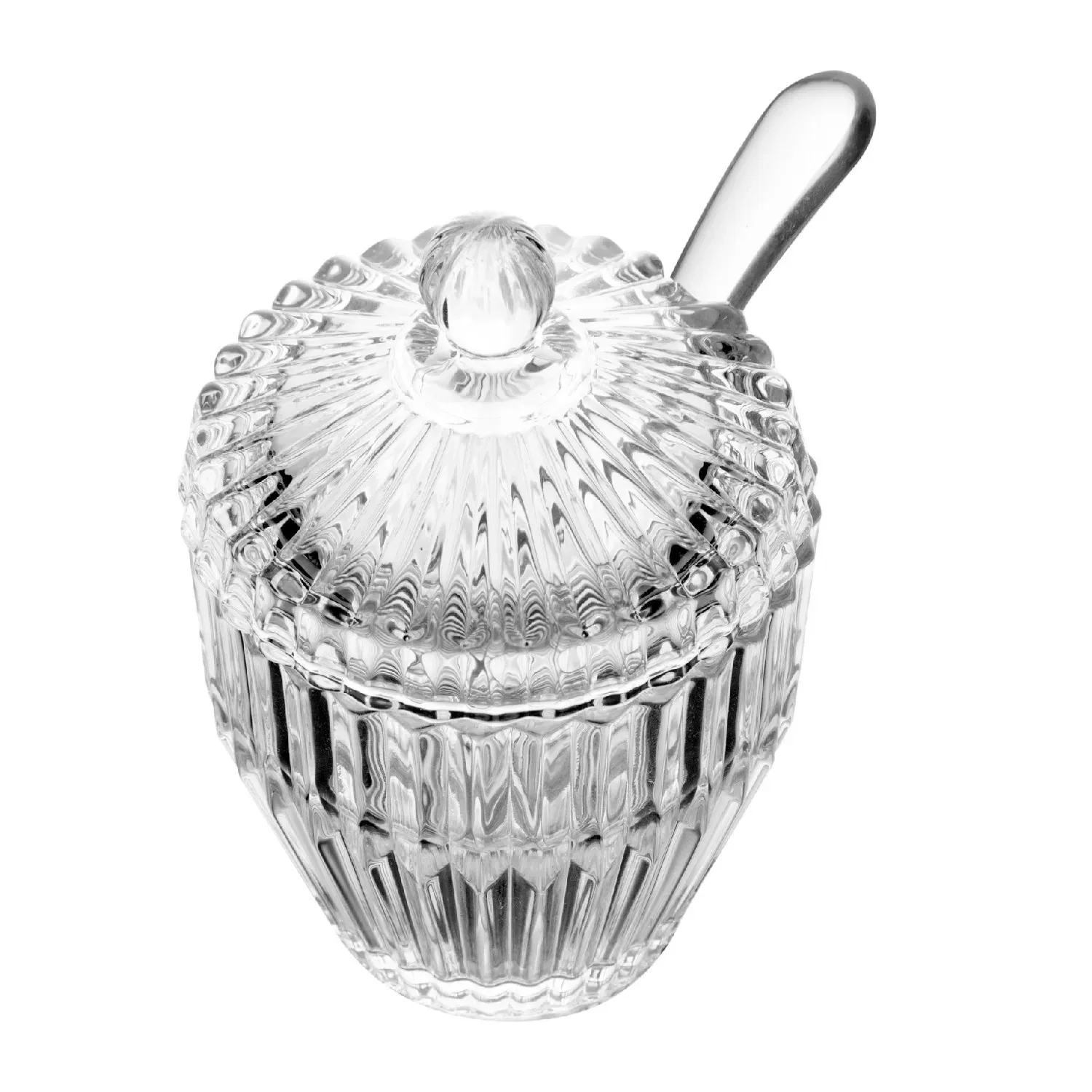 Açucareiro de Cristal com Tampa e Colher 180ml Wolff — imagem 1