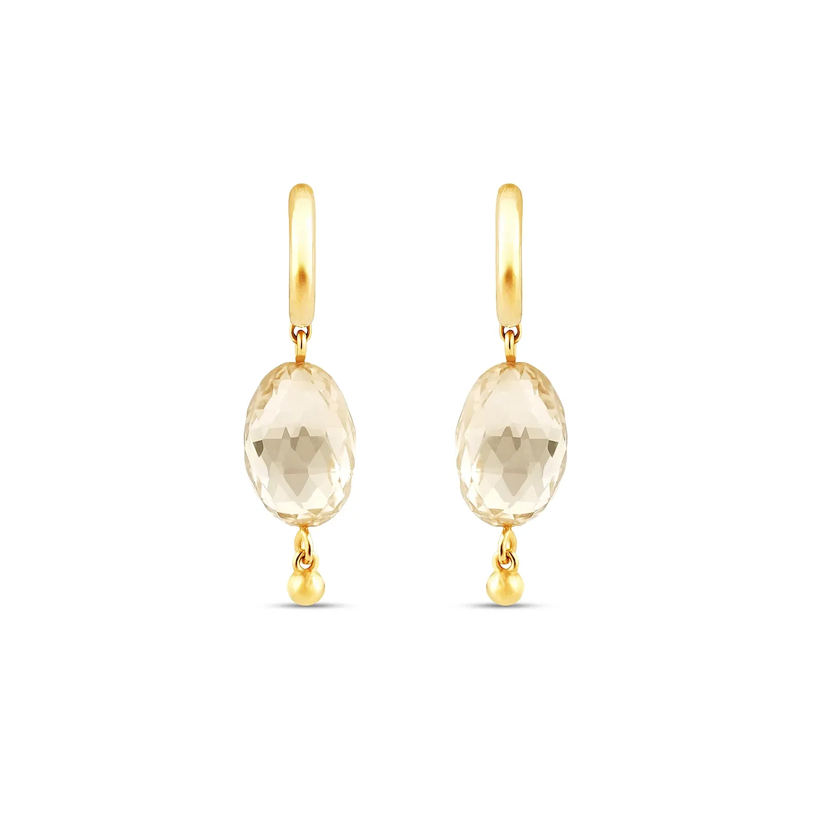 Brinco Prisma em Ouro Amarelo 18k com Citrino — imagem 1