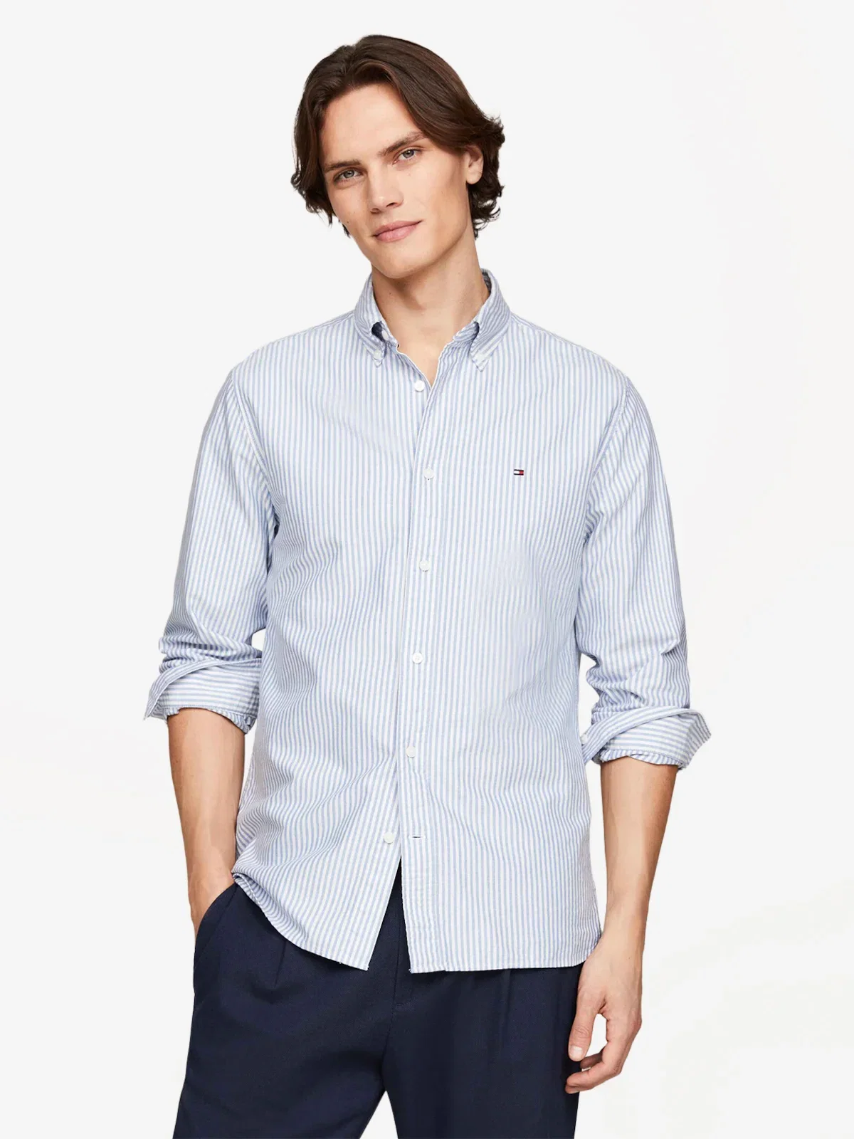 Camisa Oxford Ithaca Listrada Regular Fit — imagem 1