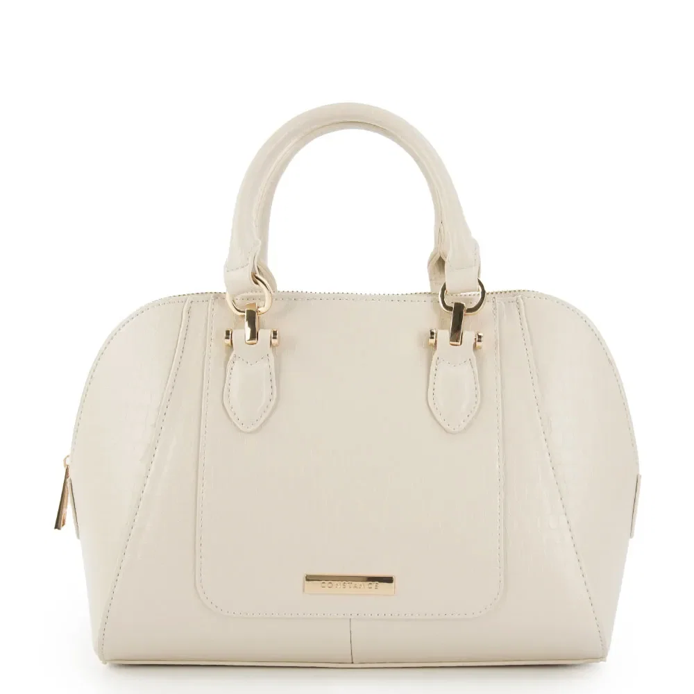Bolsa Tote Croco Off White