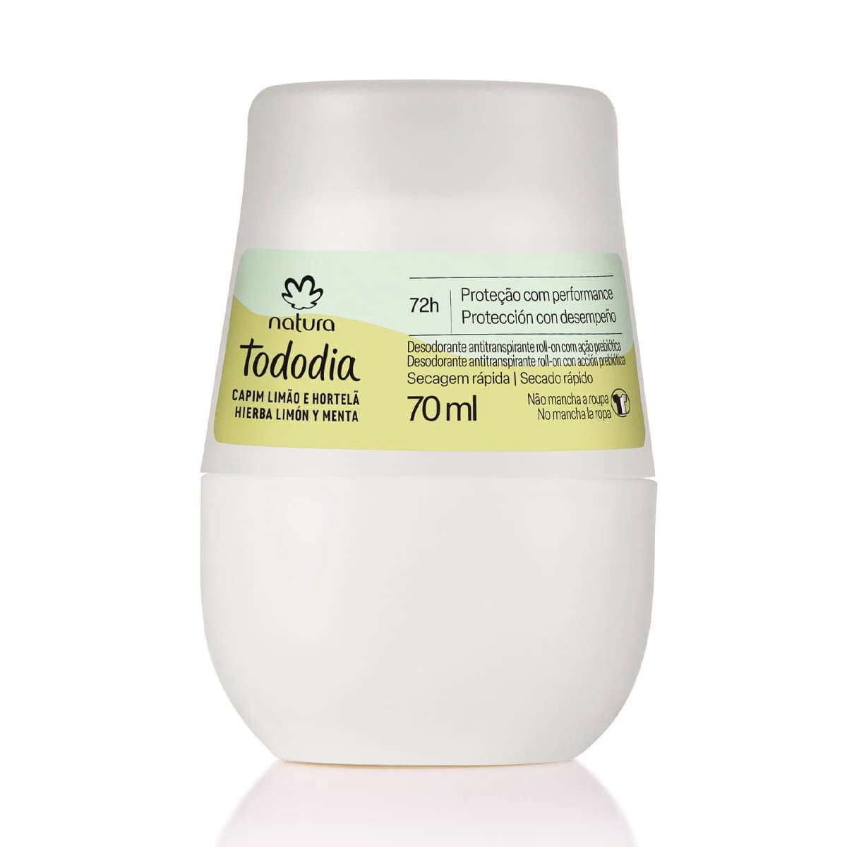 Desodorante Antitranspirante Roll-on Tododia Capim Limão e Hortelã 70 ml — imagem 1